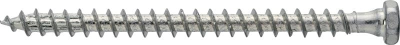 S-WDF-Z Structural timber screw, dual head with full thread Timber screw with full thread and dual head (hexagon socket SW17 and TX40 drive) for use with TX40 bits and nut setters to lift prefabricated wood elements