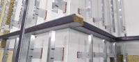 CFS-VB E120 Cavity barrier 25mm air gap Pre-formed fire cavity barrier for rainscreen cladding with 120 minutes of fire integrity and air gaps up to 25 mm Applications 3