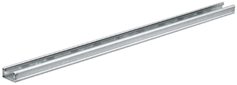 MM-C-16 Galvanised 16 mm high MM strut channel for light-duty applications