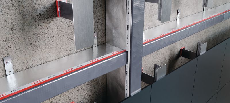 CFS-NVB E120 Cavity barrier (non-ventilated) Pre-formed fire cavity barrier for non-ventilated façade applications with 120 minutes of fire integrity Applications 1