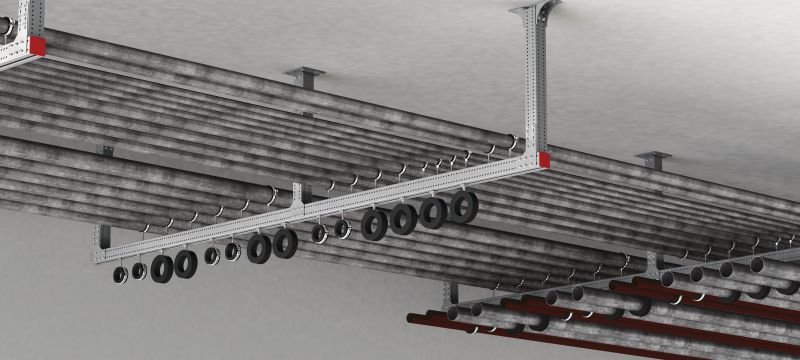 MT-90H OC Seamless box profile heavy-duty steel box section with mounting slot, for building steel frames and modular supports in moderately corrosive environments Applications 1