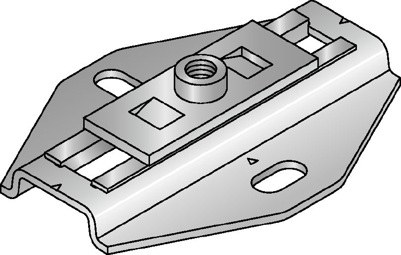 MSG-L 1,2 Slide connector Premium galvanised slide connector for light-duty heating and refrigeration applications