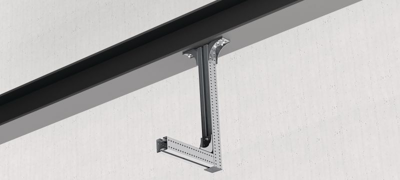 MT-C-GL HA OC angle bracket Semi-adjustable and braced angle bracket, for heavy-duty MT box profiles with 3D loading in moderately corrosive environments Applications 1