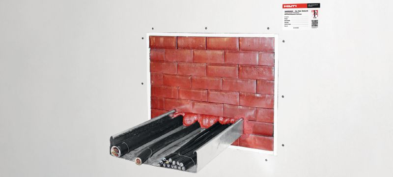 CFS-BL P Firestop Block Preformed firestop blocks for penetrations with cables, combustible and non-combustible pipes Applications 1