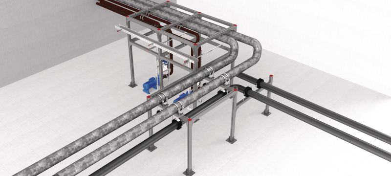 MT-90H OC Seamless box profile heavy-duty steel box section with mounting slot, for building steel frames and modular supports in moderately corrosive environments Applications 1